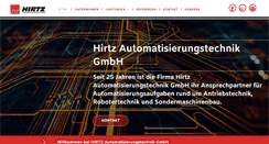 Desktop Screenshot of hirtz-gmbh.de